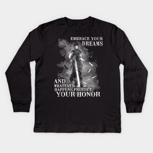 Zack Fair Buster Sword FF7 Kids Long Sleeve T-Shirt